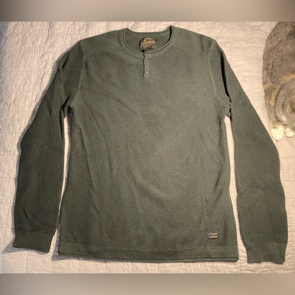 Dark green sweater